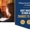 Changed Rule 2.420 of the Judicial Rules of Administration ordered by the Florida Supreme Court